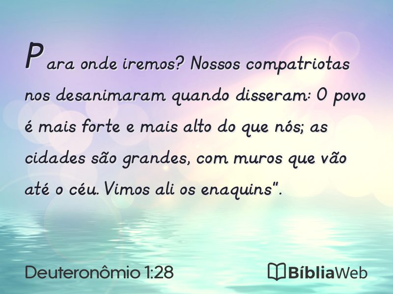 Deuteronômio 1:28 em imagem para compartilhar