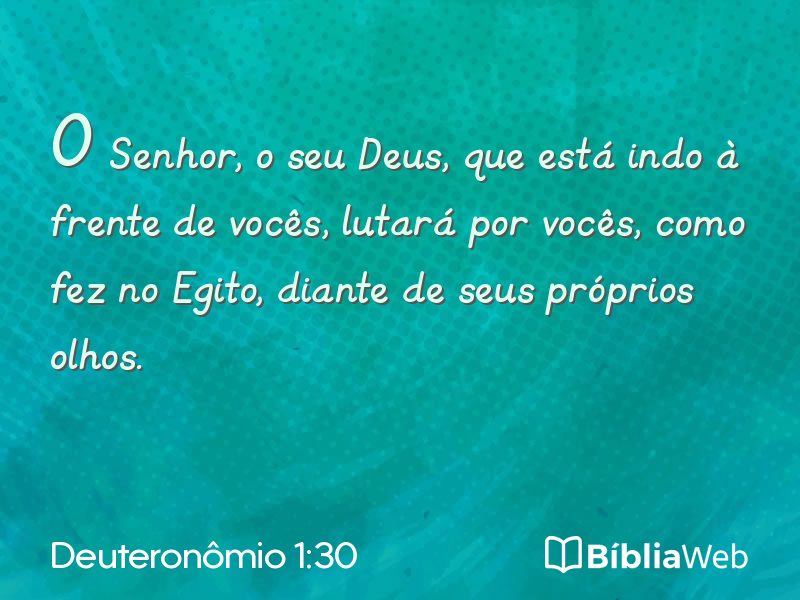 Deuteronômio 1:30 em imagem para compartilhar