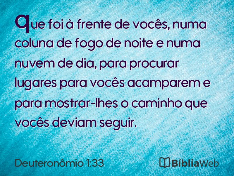 Deuteronômio 1:33 em imagem para compartilhar