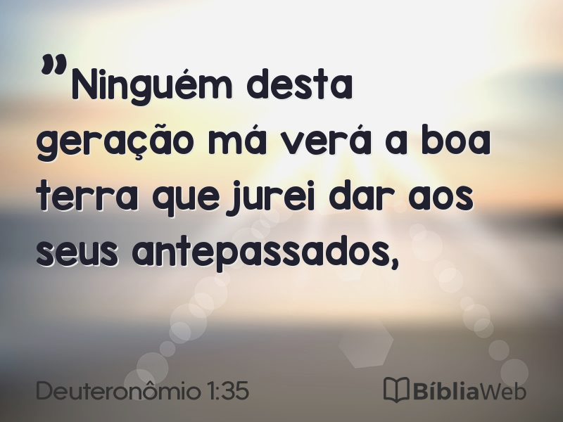 Deuteronômio 1:35 em imagem para compartilhar