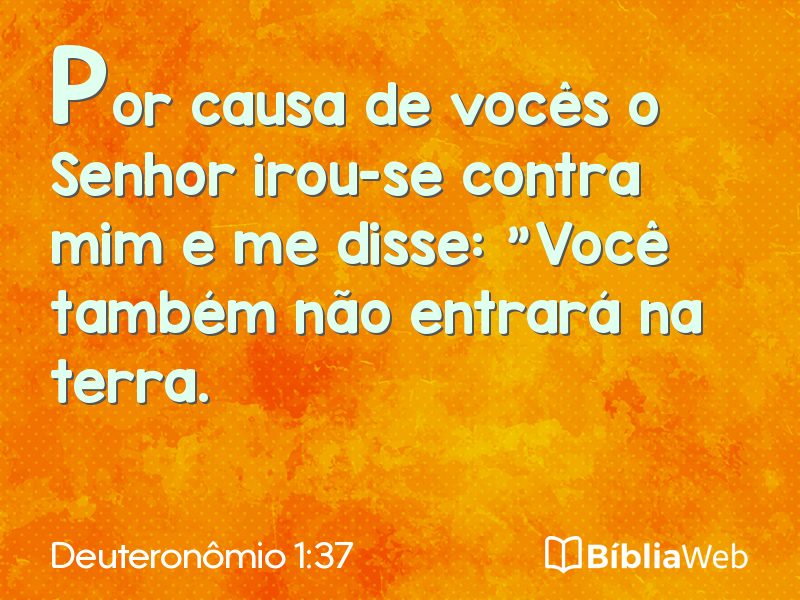 Deuteronômio 1:37 em imagem para compartilhar