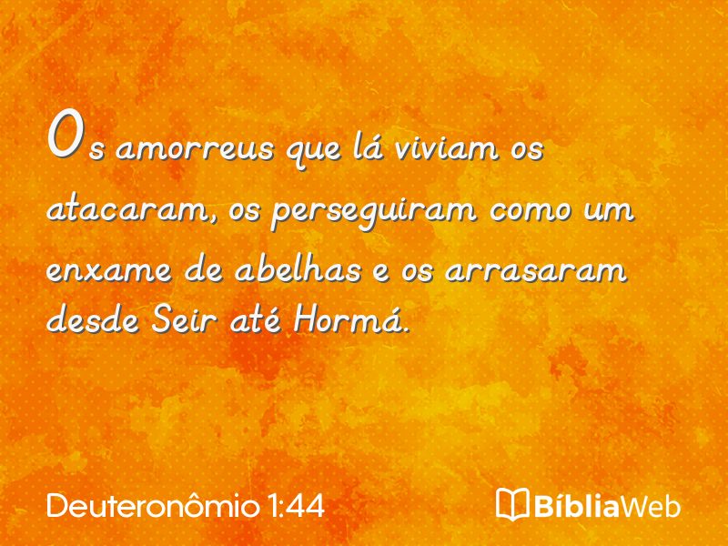 Deuteronômio 1:44 em imagem para compartilhar