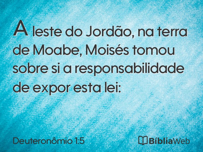 Deuteronômio 1:5 em imagem para compartilhar