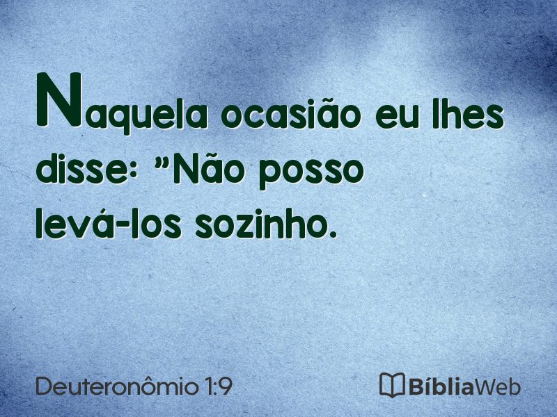 Deuteronômio 1:9 em imagem para compartilhar