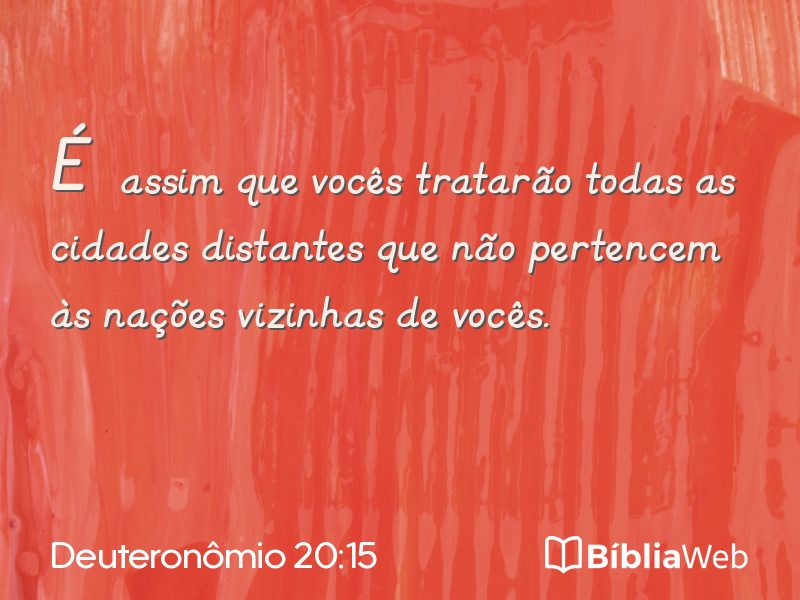 Deuteronômio 20:15 em imagem para compartilhar