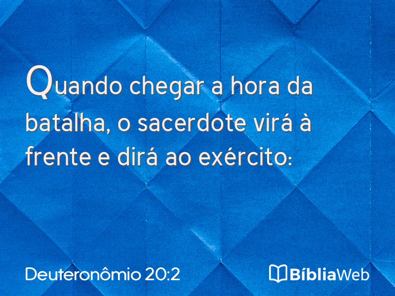 Deuteronômio 20:2 em imagem para compartilhar