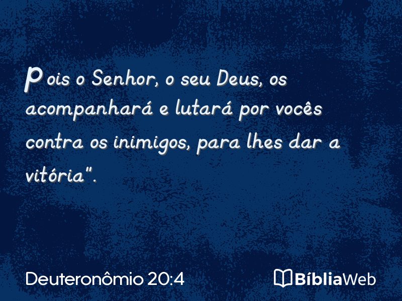 Deuteronômio 20:4 em imagem para compartilhar