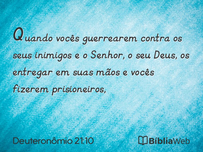 Deuteronômio 21:10 em imagem para compartilhar
