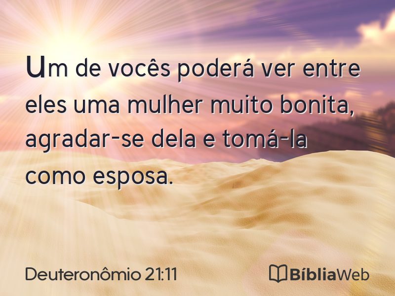 Deuteronômio 21:11 em imagem para compartilhar
