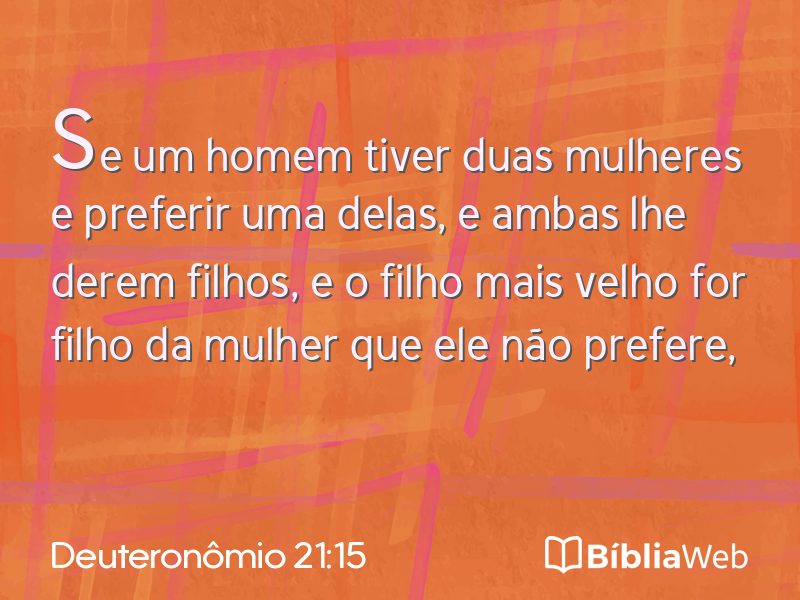 Deuteronômio 21:15 em imagem para compartilhar