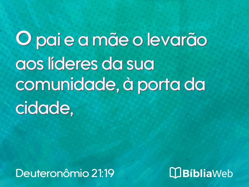 Deuteronômio 21:19 em imagem para compartilhar
