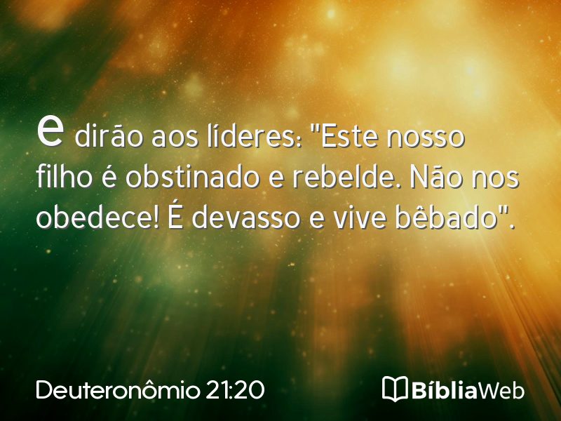 Deuteronômio 21:20 em imagem para compartilhar