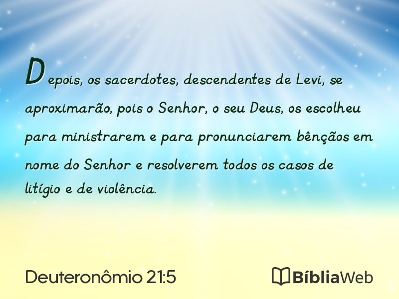 Deuteronômio 21:5 em imagem para compartilhar