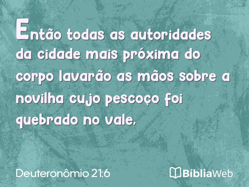 Deuteronômio 21:6 em imagem para compartilhar
