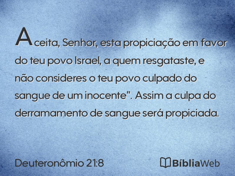 Deuteronômio 21:8 em imagem para compartilhar