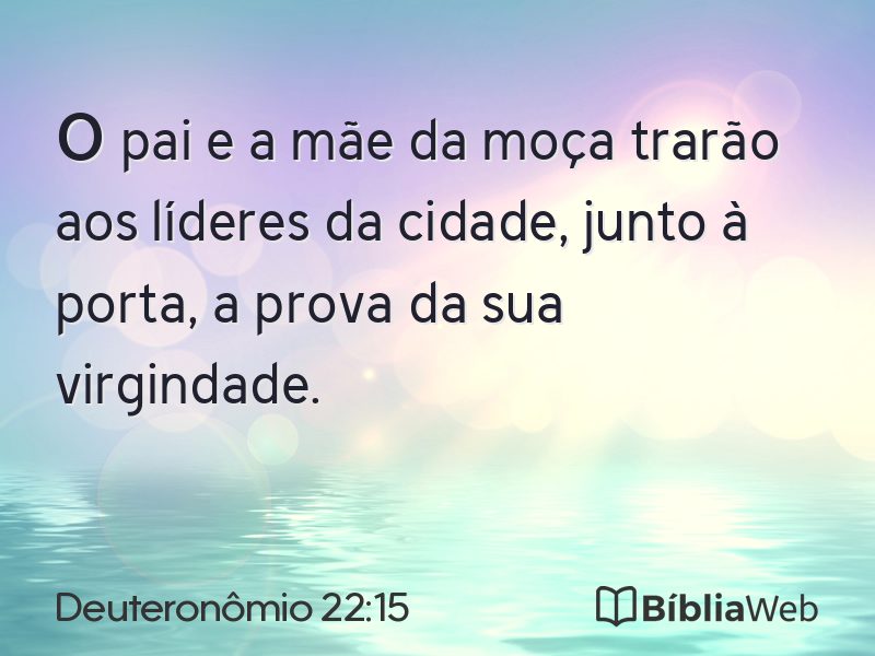 Deuteronômio 22:15 em imagem para compartilhar