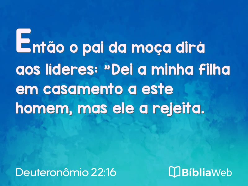 Deuteronômio 22:16 em imagem para compartilhar