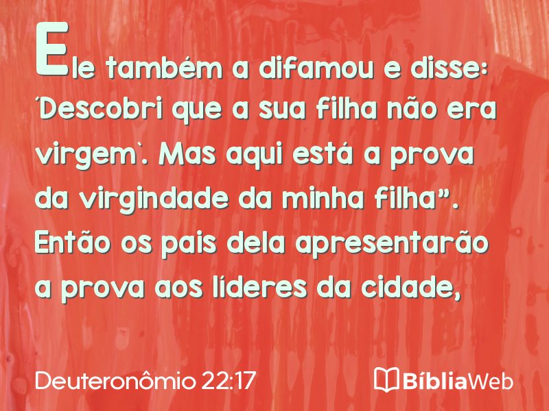 Deuteronômio 22:17 em imagem para compartilhar