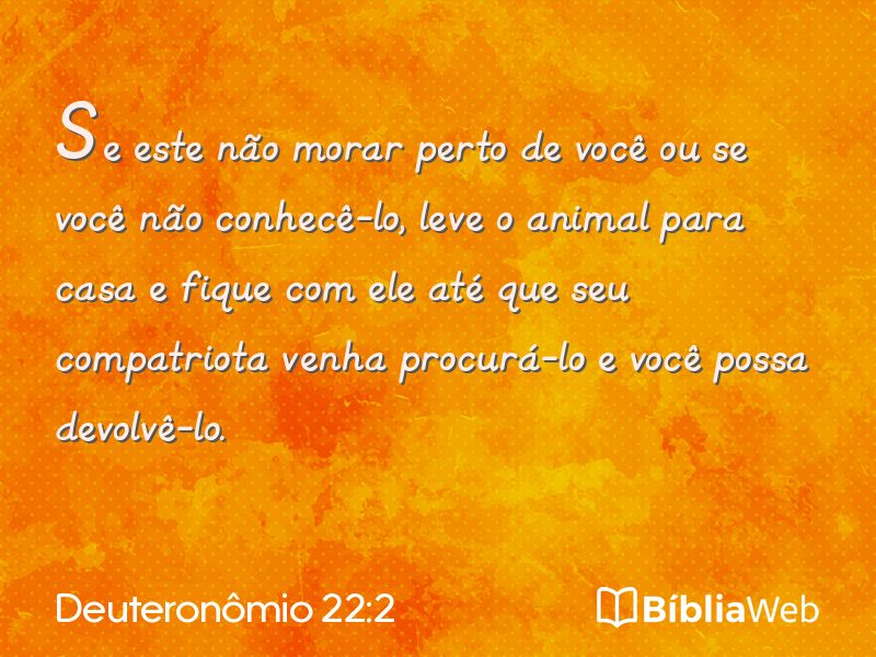 Deuteronômio 22:2 em imagem para compartilhar