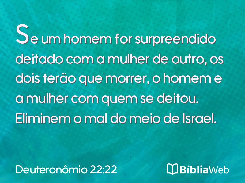 Deuteronômio 22:22 em imagem para compartilhar