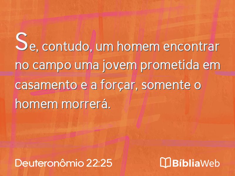 Deuteronômio 22:25 em imagem para compartilhar