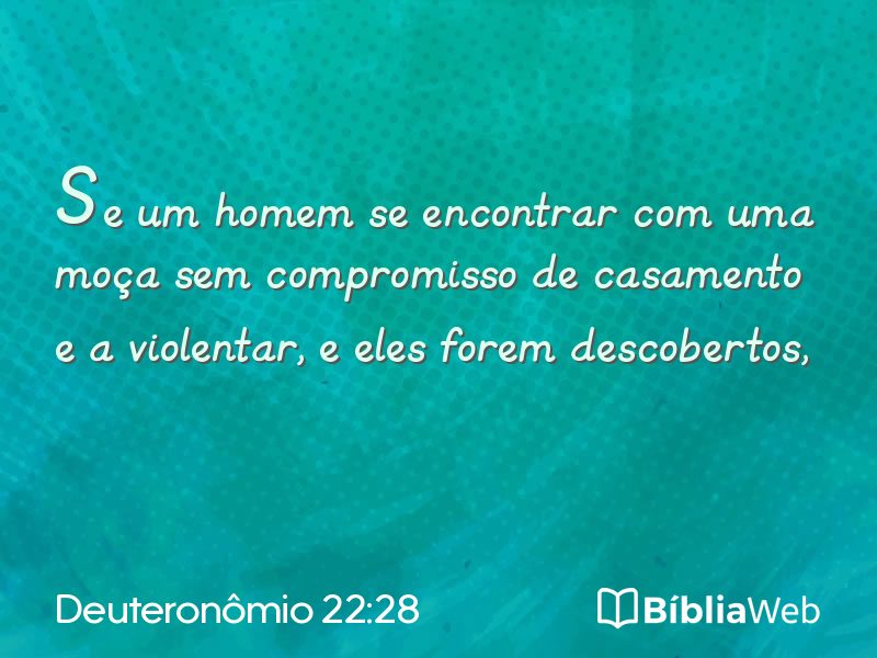 Deuteronômio 22:28 em imagem para compartilhar