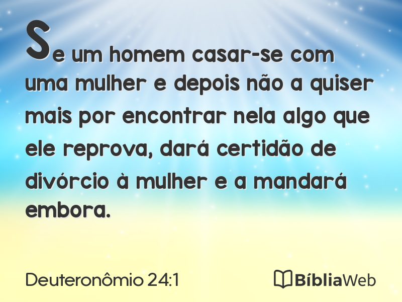 Deuteronômio 24:1 em imagem para compartilhar