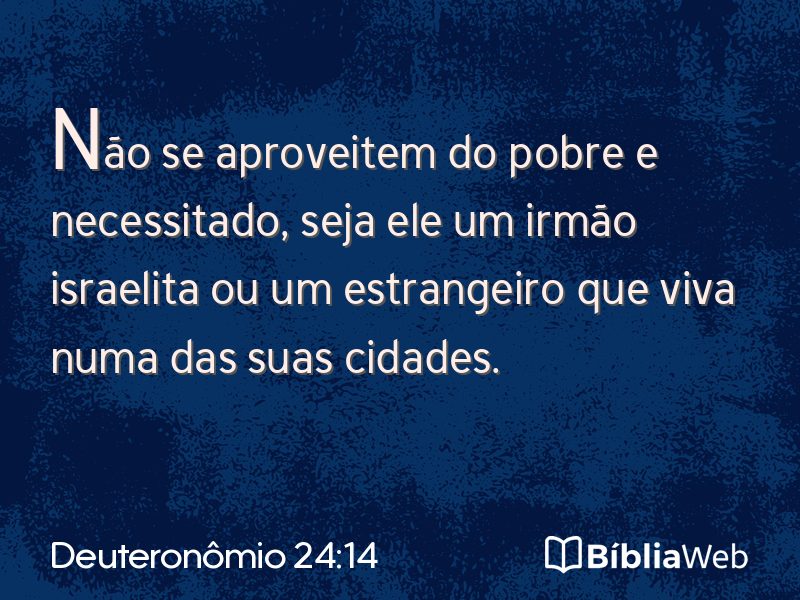 Deuteronômio 24:14 em imagem para compartilhar