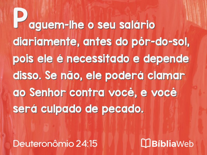 Deuteronômio 24:15 em imagem para compartilhar