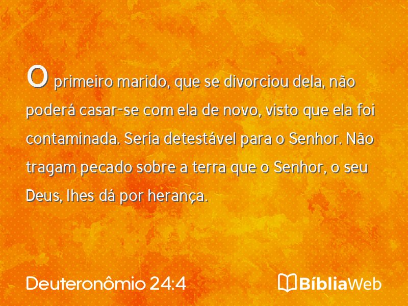 Deuteronômio 24:4 em imagem para compartilhar