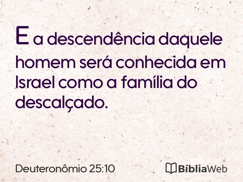 Deuteronômio 25:10 em imagem para compartilhar