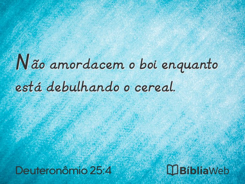 Deuteronômio 25:4 em imagem para compartilhar