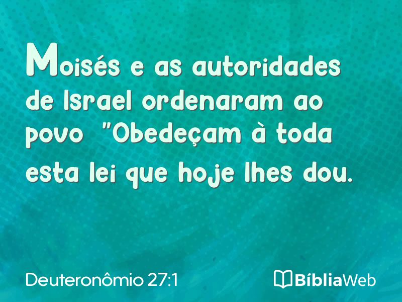 Deuteronômio 27:1 em imagem para compartilhar