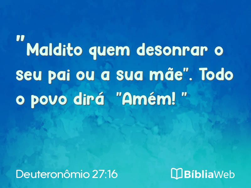 Deuteronômio 27:16 em imagem para compartilhar