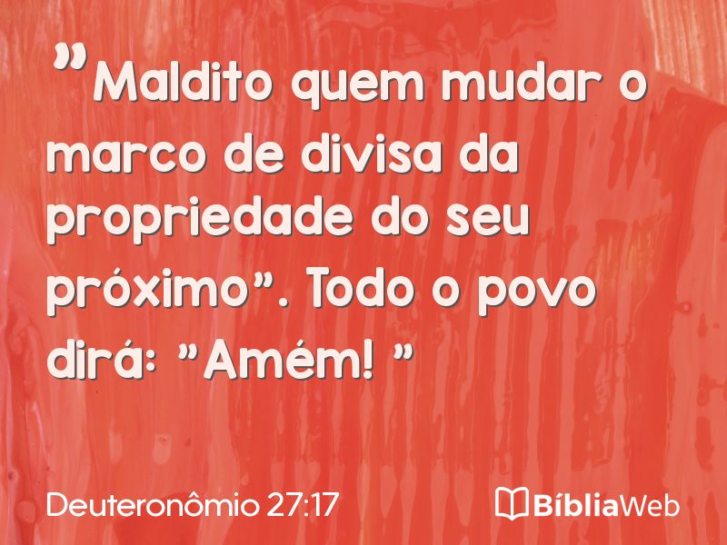 Deuteronômio 27:17 em imagem para compartilhar