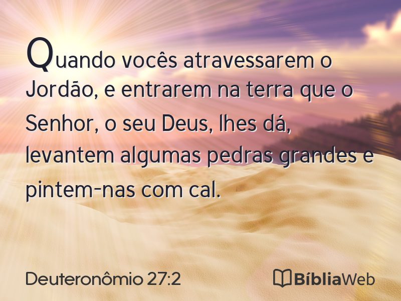 Deuteronômio 27:2 em imagem para compartilhar