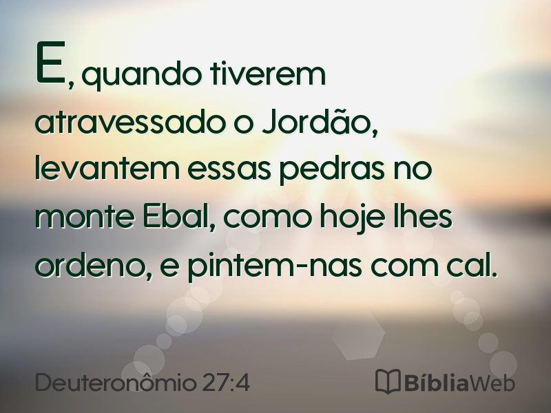 Deuteronômio 27:4 em imagem para compartilhar