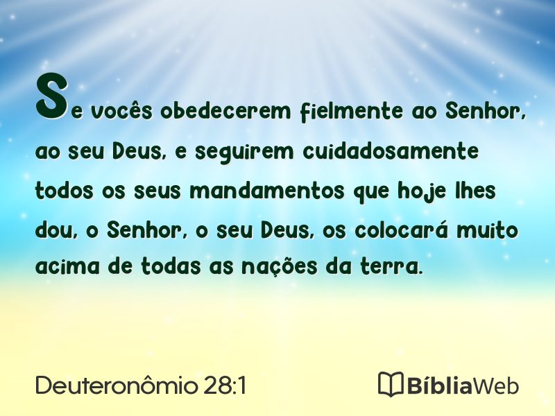 Deuteronômio 28:1 em imagem para compartilhar