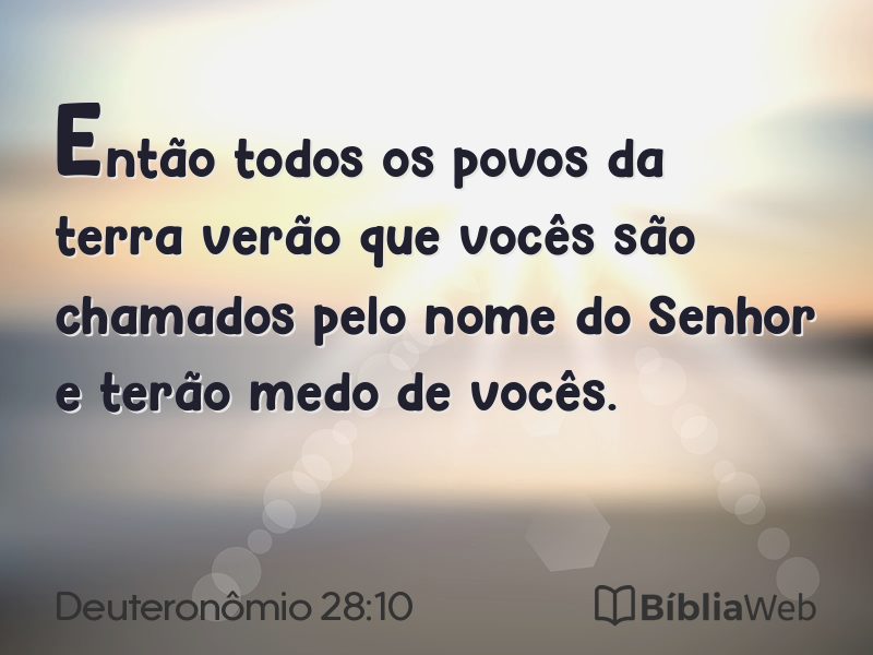 Deuteronômio 28:10 em imagem para compartilhar