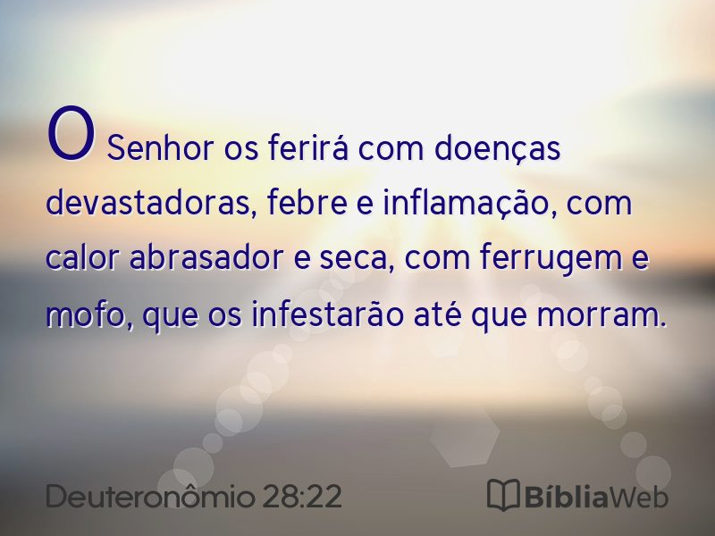Deuteronômio 28:22 em imagem para compartilhar