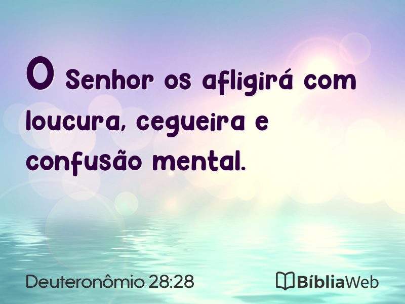Deuteronômio 28:28 em imagem para compartilhar