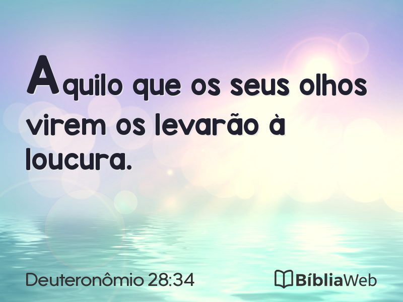 Deuteronômio 28:34 em imagem para compartilhar