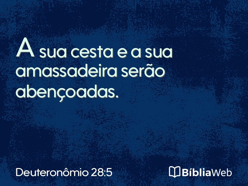 Deuteronômio 28:5 em imagem para compartilhar