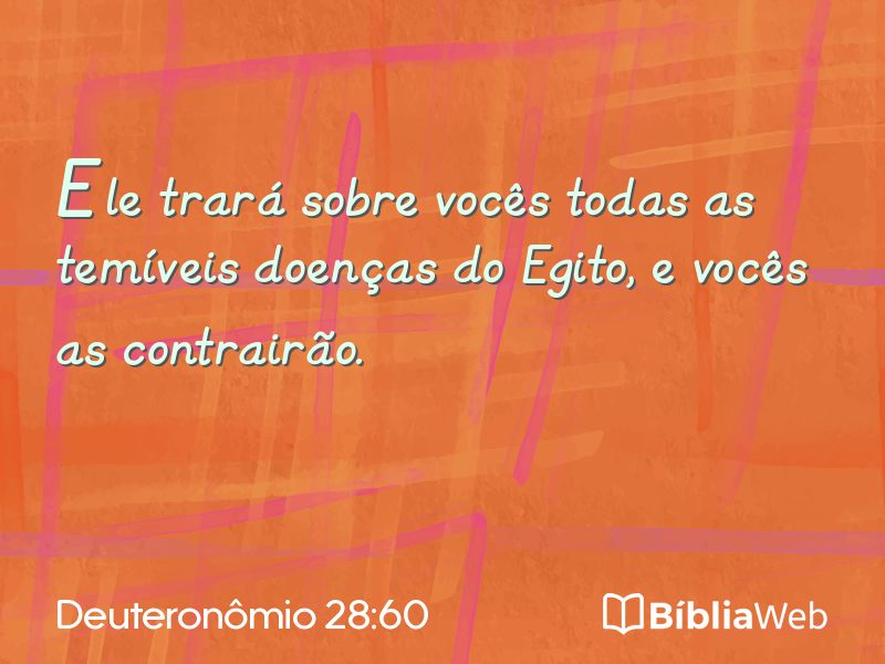 Deuteronômio 28:60 em imagem para compartilhar