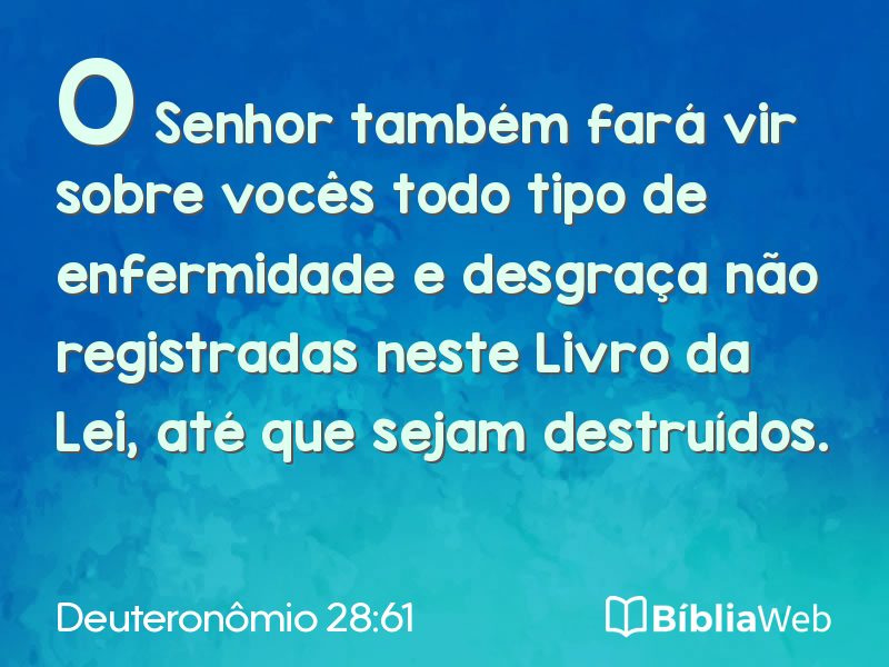 Deuteronômio 28:61 em imagem para compartilhar
