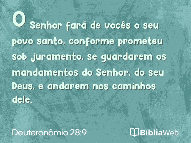 Deuteronômio 28:9 em imagem para compartilhar