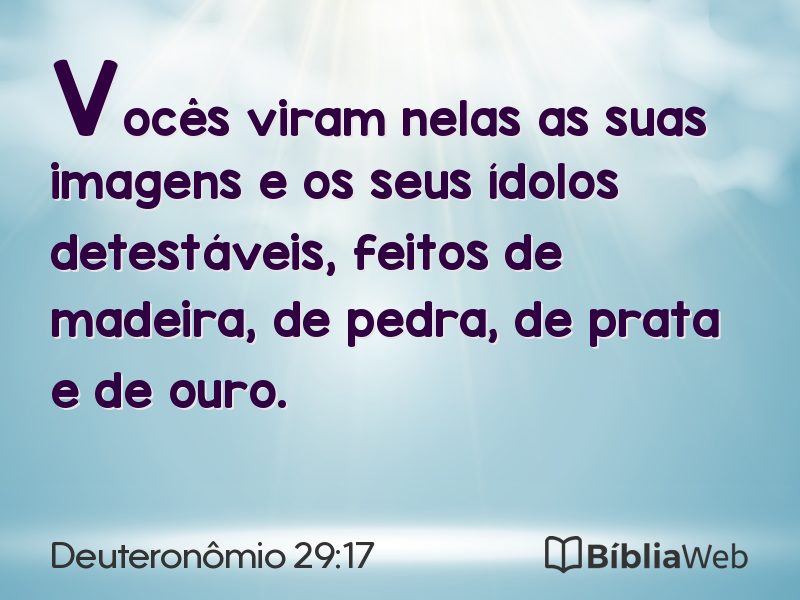 Deuteronômio 29:17 em imagem para compartilhar