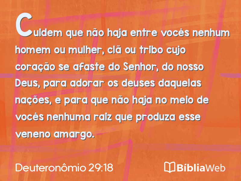 Deuteronômio 29:18 em imagem para compartilhar