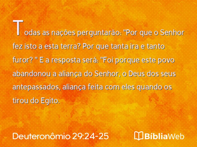 Deuteronômio 29:24-25 em imagem para compartilhar