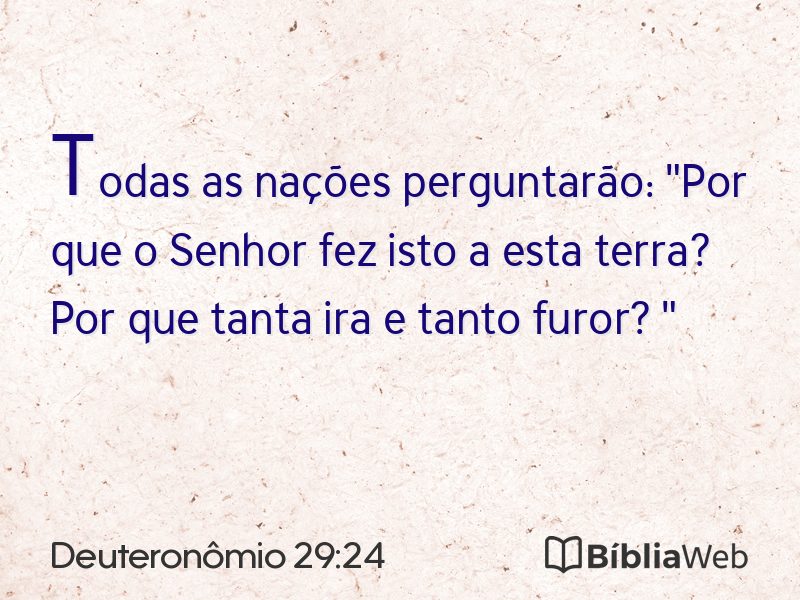 Deuteronômio 29:24 em imagem para compartilhar